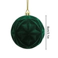 thumbnail image 3 of Nilvkv 3PCS Velvet Christmas Balls, Bulk Flocked Christmas Tree Ball Ornaments Plastic Balls 8cm/3.1in Xmas Decorative Hanging Ornaments Christmas Tree Decoration, 3 of 6