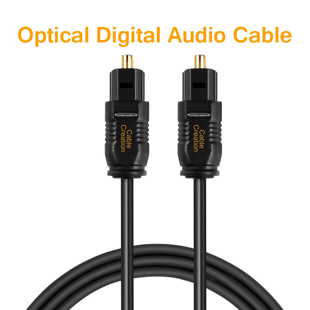Syncwire Optical Audio Cable PS4 Xbox Home Theater and More Flexible Nylon Braided Toslink Port Digital Optical Cable with 24K Gold-Plated Connectors for Soundbar Smart TV 10FT/3M DVD/CD