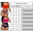 thumbnail image 2 of Traje de baño bikini de verano para mujer, sexy, con relleno, sujetador push-up, de talle alto, dos piezas, ropa de playa., 2 of 2