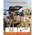 thumbnail image 6 of KFFKFF Oxford Canvas Bell Tent, 4-Season 16.4 ft Yurt Tent for Camping with Stove Jack, Weather-Resistant and Breathable Design, Fits up to 7 People with Removable Zippered Floor, 6 of 9