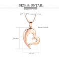 thumbnail image 2 of Minimalism Heart Urn Necklace for Ashes Heart Cremation Jewelry for Women Men Stainless Steel Heart Urn Pendant, 2 of 7