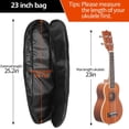 thumbnail image 3 of HUGFEGWE Étui pour Ukulélé 23 Po, Sac Rembourré Imperméable et Durable avec Sangles Réglables pour Concert (23 Po) AZ824-26813, 3 of 8