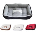 thumbnail image 2 of For Dogs Pet Cat Large Bed Comfortable Soft Dog Cushion Accessorys Square Plush Puppy Sofa Bed Petkit Basket for Dog Supplies ShopWise Round, 2 of 9