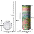 thumbnail image 5 of 20oz Pioneer Flower Skinny Tumblers Stainless Steel Tumbler with Lid and Straw,Vacuum Insulated Double Wall Travel Tumbler Cups with Cleaning Brush for Coffee,Tea, 5 of 6