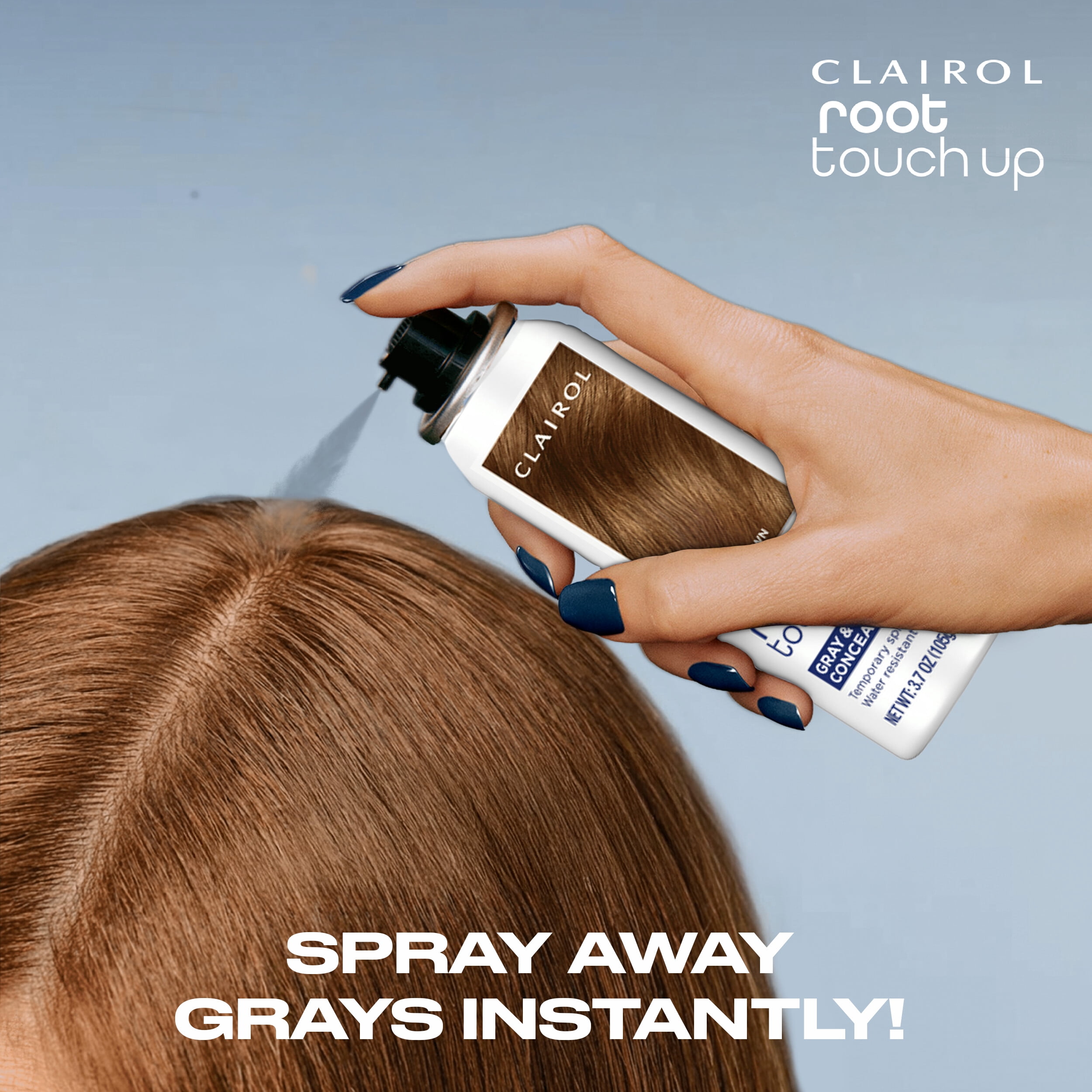 Clairol Root Touch-Up Refreshing Hair Dye Spray, Temporary Hair Color, Black, 3.7 oz