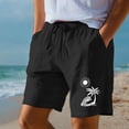 thumbnail image 4 of CHENge Swim Shorts Men Retro Athletic Tropical Print Quick Dry Spring Break Swim Trunks with Pockets Stretch Fabric Swimwear Bathing Suits, 4 of 6