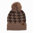 thumbnail image 2 of CC Houndstooth Beanie, 2 of 10
