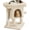 Beige, variant on Alpinel 23.5in Small Low-Profile Cat Tower with Scratching Posts | Space-saving 16x16in base, soft plush cover, solid particleboard frame, fits tiny apartments, dark gray