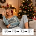thumbnail image 4 of RXIRUCGD Christmas Themed 3D Effect Printed Pillow Case with Festive Gnomes Snowflakes Patterns, Soft Polyester Cushion Cover for Sofa Bed Chair Home Decor Office Christmas Decoration, 4 of 6