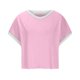 thumbnail image 4 of Tops de Cuello Redondo para las Mujeres de Manga Corta Impresa Casual, Camiseta de Moda para Uso Diario Y de Fiesta, 4 of 5