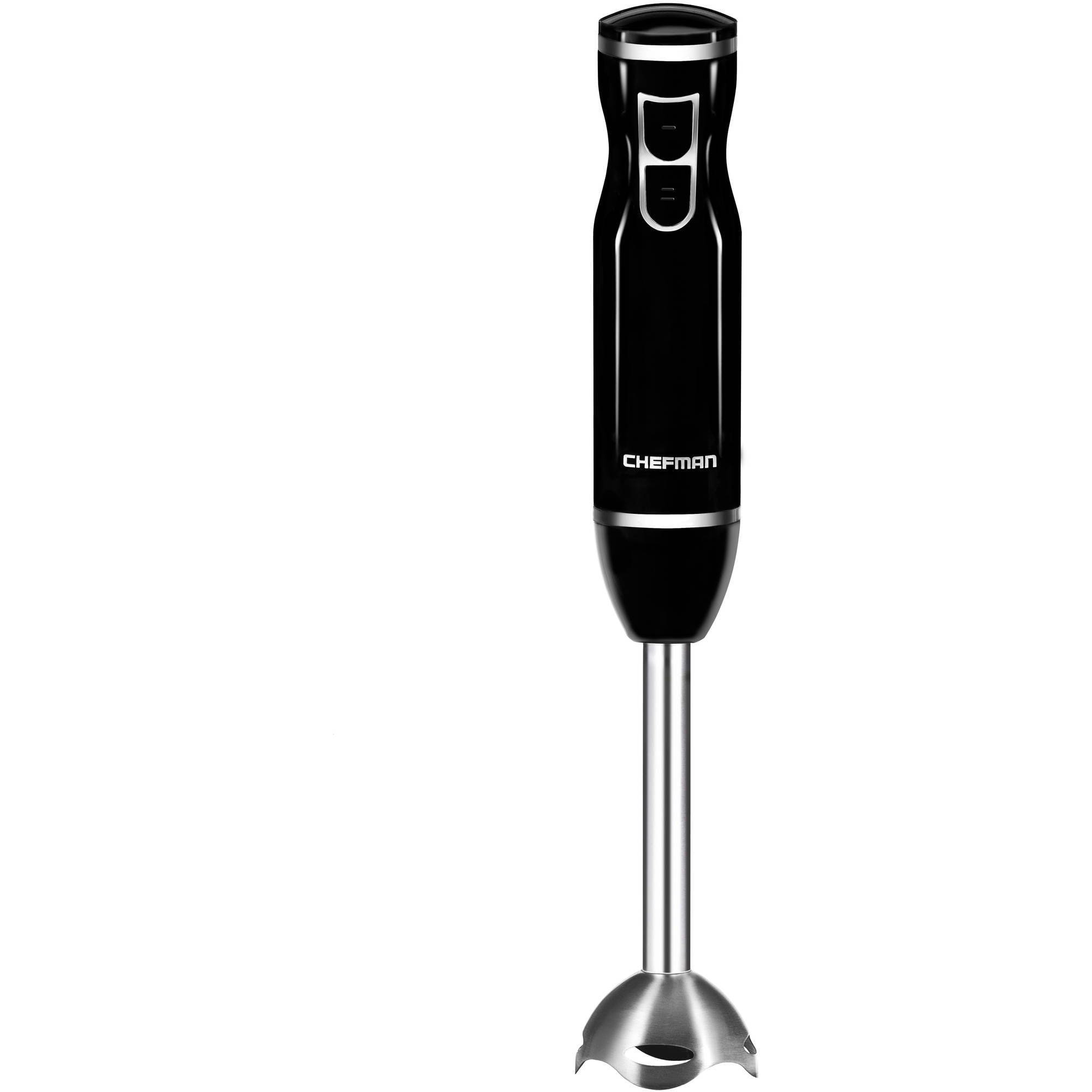  Crux Cordless Hand Immersion Blender, 7.5 inch Blending Arm,  Mix, Whip, Puree Sauces/Soups, Rechargeable, Easy to Clean, Dishwasher Safe  Removeable Parts, Stainless Steel/Black, 14790: Home & Kitchen