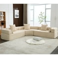 thumbnail image 2 of Oversized Curved Boucle Sofa / Cosy Seating for Spending Time Alone, 2 of 6