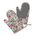 thumbnail image 5 of Hirioo Roses Mixed Zebra 1 for Silicone Oven Mitts for BBQ, Baking, Cooking, Set of 2, Heat Resistant 260℃, Non-Slip Kitchen Essentials, 5 of 6