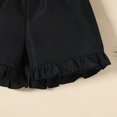 thumbnail image 7 of Toddler Girls Sleeveless Solid Bowknot Tops T Shirt Vest Ruffles Shorts Outfits Baby Girl, 7 of 7