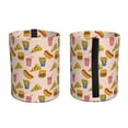 thumbnail image 2 of Wukai Hamburger Pizza Coke Print Car Trash Can - Easy to Clean Hanging Garbage Bin - Removable Liner - Leak-Car Garbage Can - Waterproof Trash Can for Car and SUV, 2 of 7