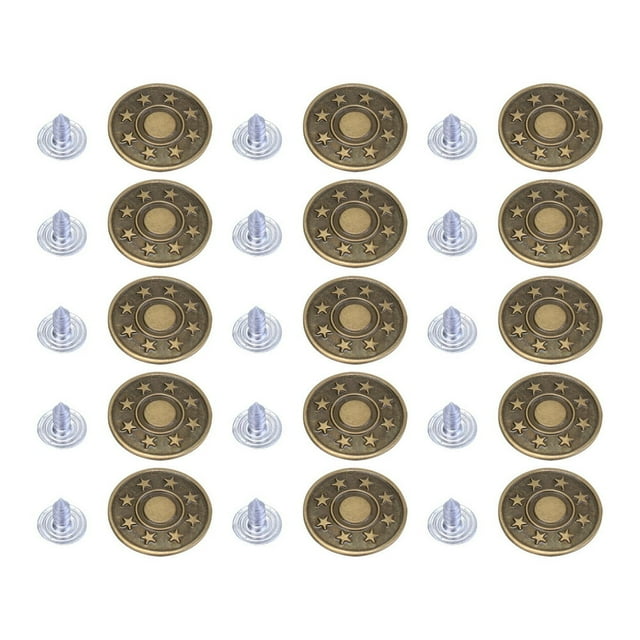 MesaSe Button Metal Jeans Tack Jean Replacement Suspenders Base Copper Press Detachable Suspender Brass Removable