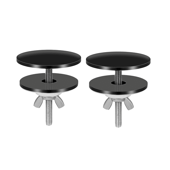 2 Pieces 2 inch Kitchen Sink Hole Cover Faucet Hole Cover Stainless Steel Kitchen Sink Tap Hole Plate Stopper Cover,2 x kitchen sink hole cover,black