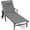 Dark Gray, variant on Aluminum Chaise Lounge Chair Wheels Armrests, 5-Position Patio Pool Chair 400lb,Khaki