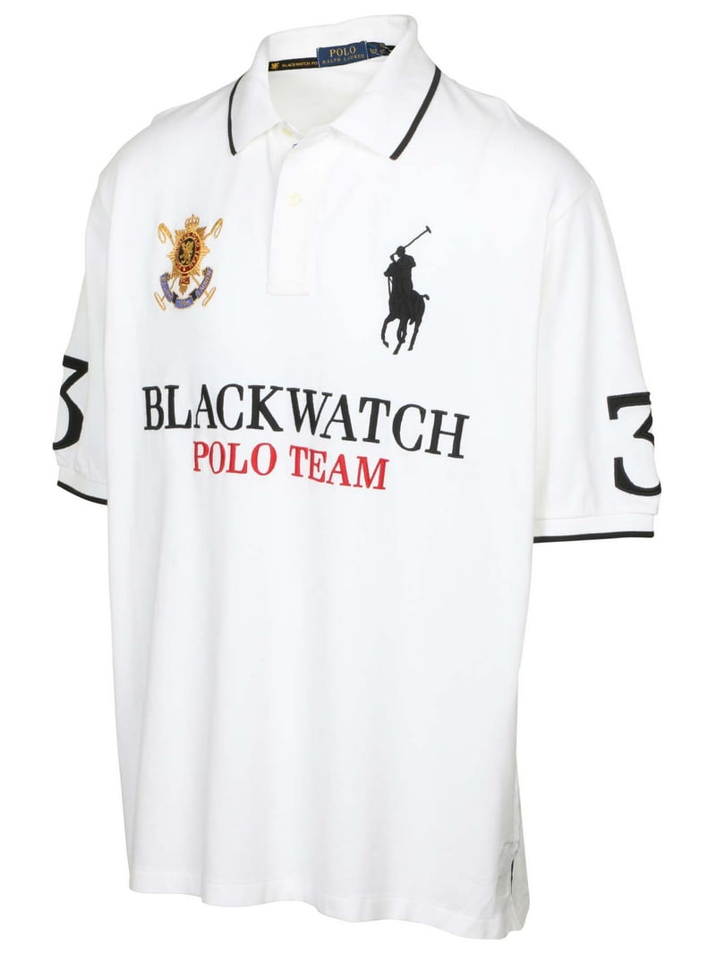 トップス Ralph Lauren black watch polo team drill Polo RL Men's Big and Tall Black Watch Polo Team Shirt (3XB, Dark