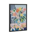 thumbnail image 4 of Kate and Laurel Cheerful Maximalist Flower Vase Framed Wall Art by The Creative Bunch Studio, 12x16 Black, Colorful Flower Vase Art for Wall, 4 of 7
