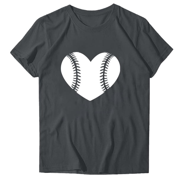 Blusas de Manga Corta para las Mujeres Divertido Impreso Cuello Redondo Tee, Vintage Humor Gráfico Blusas de Primavera para las Mujeres