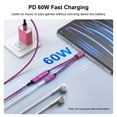 thumbnail image 3 of USB C to 3.5mm Headphone Adapter,2-in-1 Type C to Aux Audio Jack with PD 60W Fast Charging Dongle Cable USB C to Aux Adapter Fast Charging Dongle Cable for iPhone 15 Android,Samsung,Pink, 3 of 7