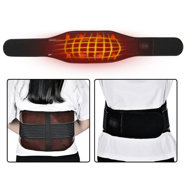 Heating Waist Belt Portable Cordless Heated Massage Back Wrap With Vibration 3 Massage Levels Usb Rechargeable Heating Waist Belt For Abdominal Back Pain Relief Lumbar Spine Arthritis Walmart Com