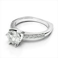 thumbnail image 2 of 1.50 Ct Solitaire Round Diamond Wedding Rings for Women Solid 18K White Gold, 2 of 8