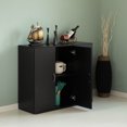 thumbnail image 6 of 33-Inch Black Sideboard Buffet Cabinet with Storage, Spacious Table Top, Large Drawers, and Adjustable Shelf - Kitchen Organizer and Storage - Ideal for Storing Utensils and Linens in Your Dining Room, 6 of 7