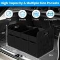 thumbnail image 3 of Car Trunk Organizer,50L Large Capacity Car Trunk Storage Organizer with Collapsible for Any Cars and SUV,Black, 3 of 7