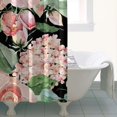 thumbnail image 4 of Pioneer Flower Floral Print Pattern Shower Curtain 36"x72" ,Bathroom Decorative Shower Curtains Set with 12 Hooks,Modern Waterproof Washable Shower Curtain, 4 of 6