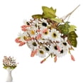 thumbnail image 2 of Artificial Flowers for Outdoor Indoor Garden Home Decoration, Faux Flower with Eucalyptus Leaves Fake Plants Greenery Boxwood Porch Patio, Mix Colors, 2 of 9