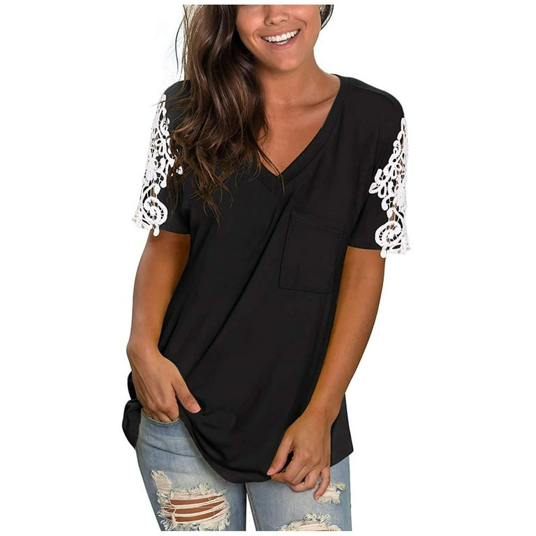 Womens Tank Tops LaceTee Shirts Workout Shirts Women Women T Shirt