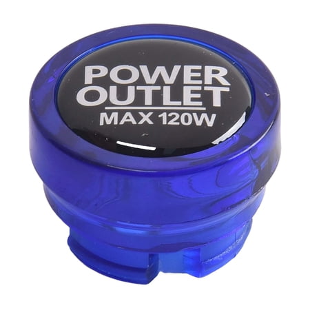 RANMEI Car Socket Plug Cover Power Outlet Button Cap Auto Cigarettes Lighters Plug Dustproof Lid Covers Abs 2.6*2*1.8Cm Vehicle Parts