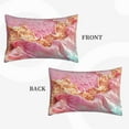 thumbnail image 2 of Yiaed Abstract Pink Gold Splash Print Brushed Microfiber Envelope Pillowcases, Standard,Envelope Closure Pillow Cases(Without Pillow Core)-20"x30", 2 of 6