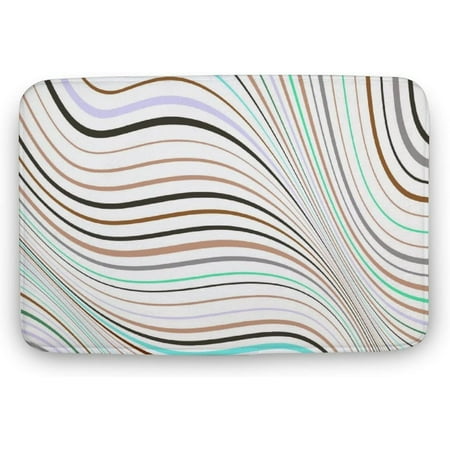 

Gray Colorful Door Mat Quick Dry Shoe Scraper Stain and Fade Resistant Repels Water Doormat Low-Profile Mats for Indoor Outdoor Entry 24x16 Inch