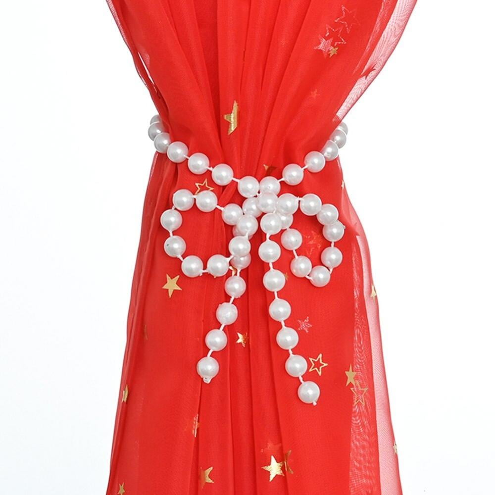 Details about   2-8 PCS Curtain Tiebacks Pearl Tie Backs Holdbacks Holder Home Window Decor US 