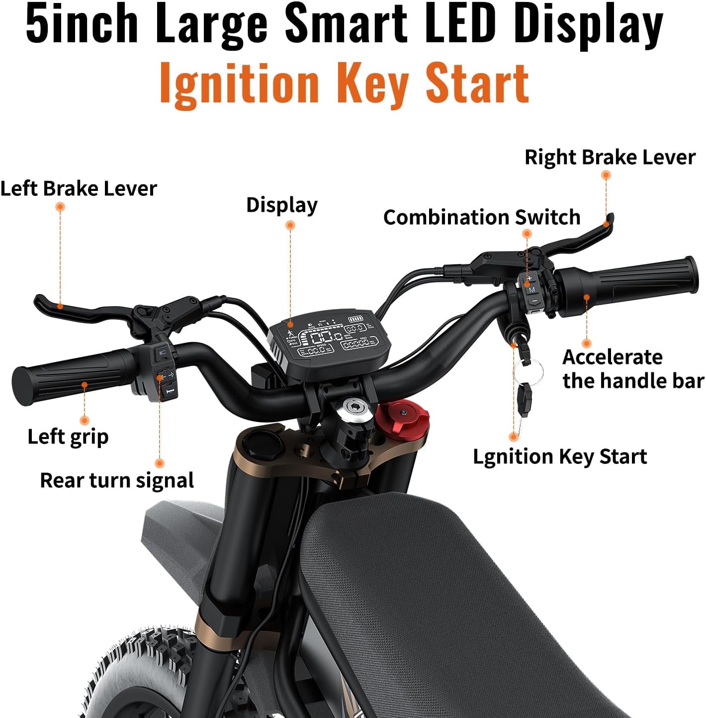 337NM Riding'Times GT73Pro Electric Dirt Bike for Adults,3000W(Peak) Motor E-TrailX Electric Dirt Bike,50MPH 60V36.4AH Dual Battery 85 Miles Range, Full Suspension UL2849 All Terrain E Bike
