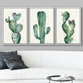 thumbnail image 3 of wall26 Framed Canvas Print Wall Art Set Pastel Southwest Desert Succulents Nature Wilderness Illustrations Modern Art Bohemian Decorative for Living Room, Bedroom, Office - 24"x36"x3 White, 3 of 5
