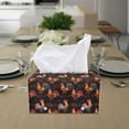 thumbnail image 3 of ZUXONGSY Rooster Tissue Box Covers Rectangle PU Leather Rectangular Tissue Box with Buttons Leather Tissue Box Holder Easy to Install Facial Paper Organizer Indoor Decorations, 3 of 7