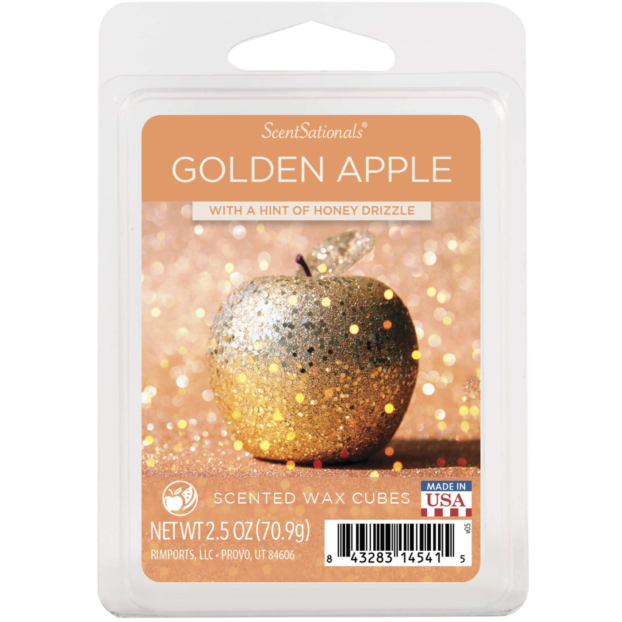Golden Apple Scented Wax Melts, ScentSationals, 2.5 oz (1-Pack)