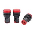 thumbnail image 1 of AC/DC 24V AD16-22DS Luz Piloto de Indicador LED Rojo Bombilla 3Pcs, 1 of 2