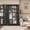 Black Arc with Lock, variant on Polup 71" Tall Modern Armoire Wardrobe Closet with Hanging Rod, Clothing Storage Cabinet,White Steel Assembly
