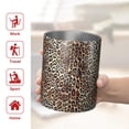 thumbnail image 5 of 12oz Coffee Tumblers Brown and Black Leopard Print Stainless Steel Vacuum Insulated Travel Tumbler Coffee Cups Mug with Lid and Straw with Cleaning Brush for Cold & Hot Drinks, 5 of 5