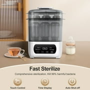 AMZBABYCHEF Steam Sterilizer Dryer for Baby Bottles, Baby Bottle Sterilizer & Dryer