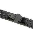 thumbnail image 4 of Pulsera de reloj Yuyangstore de acero inoxidable 24mm hebillas mariposa Negro Banda de reloj, 4 of 8
