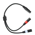 thumbnail image 3 of Xlr híbrra un cable doble masculino xlr de 3 pinos, proporcionando un sonido de sonido xlr original un cable doble xlr masculino para estudios para actuaciones en vivo, 3 of 7