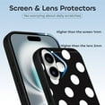 thumbnail image 2 of Compatible with Iphone 16 Case - Cute Soft Black And White Polka Dot Silicone Case Compatible with Iphone 16 Phone Case for Women Men, 2 of 6
