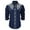 Navy, variant on Hpapadks Mens Casual Shirts Western Cowboy Embroidered Long Sleeve Button Down Lapel Business Blouses Slim Fit Mens Dress Shirts Black L