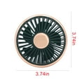 shyuyusa Car Fan USB Fan With Night, 360° Rotation Clip Fan Strong Wind
